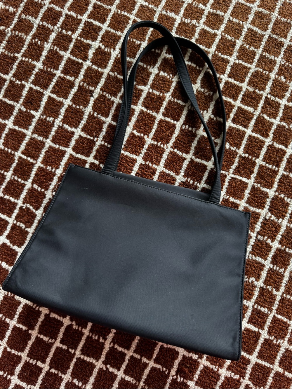 Kate Spade New York Vintage 90s Black Nylon Tote Bag - Picture 3 of 4